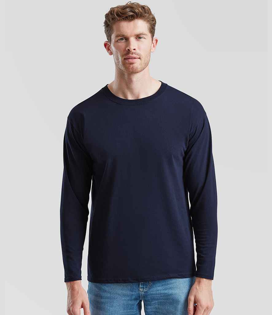 Fruit of the Loom Fruit of the Loom Long Sleeve Value T-Shirt Deep Navy