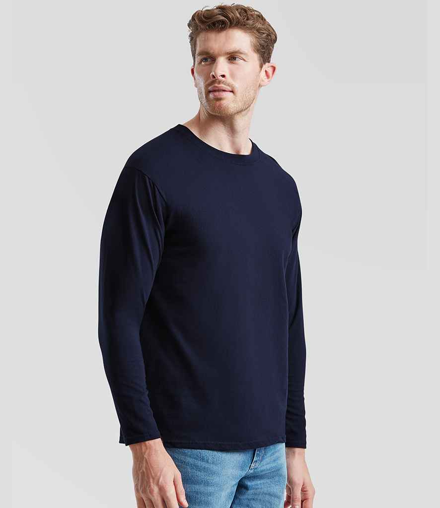 Fruit of the Loom Fruit of the Loom Long Sleeve Value T-Shirt Deep Navy