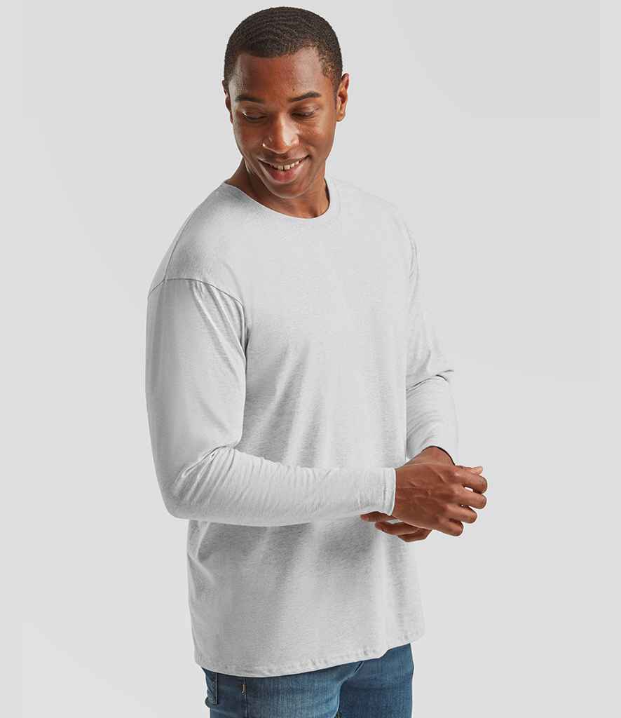 Fruit of the Loom Fruit of the Loom Long Sleeve Value T-Shirt Heather Grey