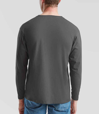 Fruit of the Loom Fruit of the Loom Long Sleeve Value T-Shirt Light Graphite