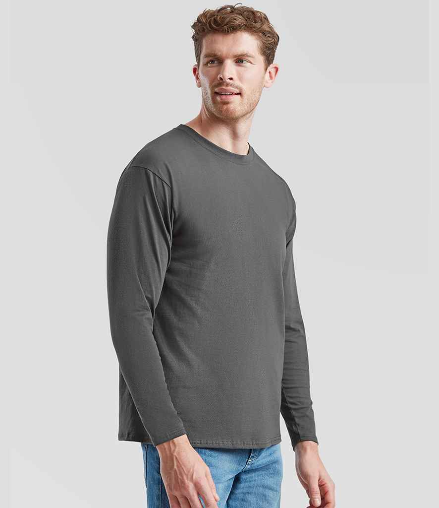 Fruit of the Loom Fruit of the Loom Long Sleeve Value T-Shirt Light Graphite