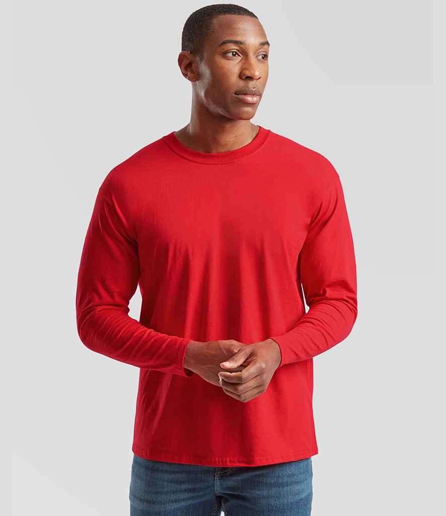 Fruit of the Loom Fruit of the Loom Long Sleeve Value T-Shirt Red