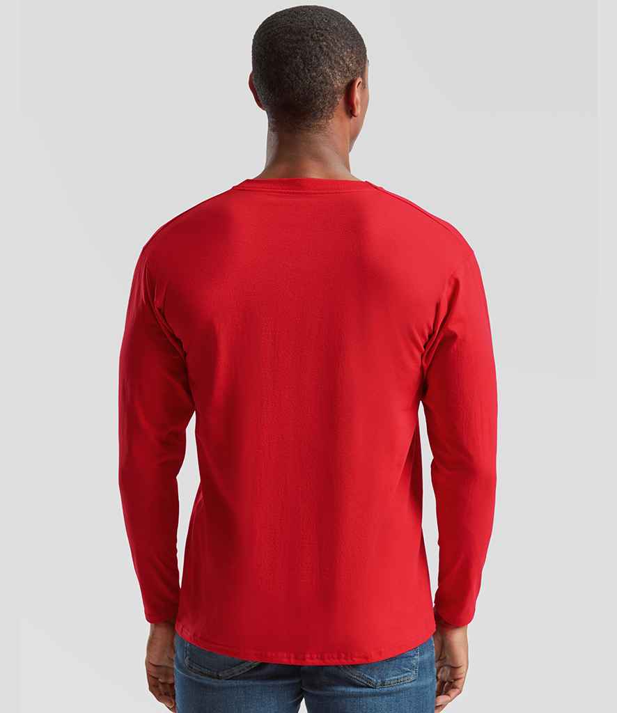 Fruit of the Loom Fruit of the Loom Long Sleeve Value T-Shirt Red
