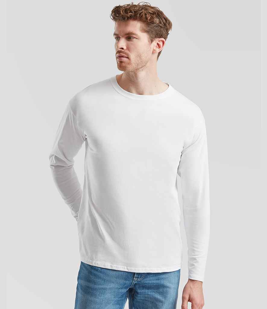 Fruit of the Loom Fruit of the Loom Long Sleeve Value T-Shirt White