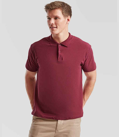 Fruit of the Loom Fruit of the Loom Original Piqué Polo Shirt Burgundy