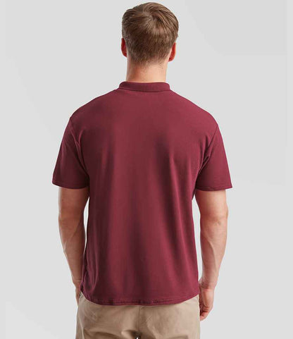 Fruit of the Loom Fruit of the Loom Original Piqué Polo Shirt Burgundy