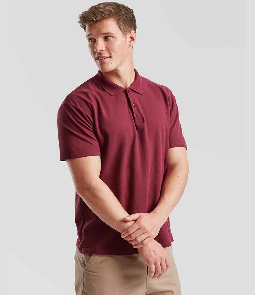 Fruit of the Loom Fruit of the Loom Original Piqué Polo Shirt Burgundy