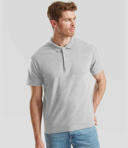 Fruit of the Loom Fruit of the Loom Original Piqué Polo Shirt Heather Grey