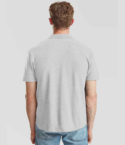 Fruit of the Loom Fruit of the Loom Original Piqué Polo Shirt Heather Grey