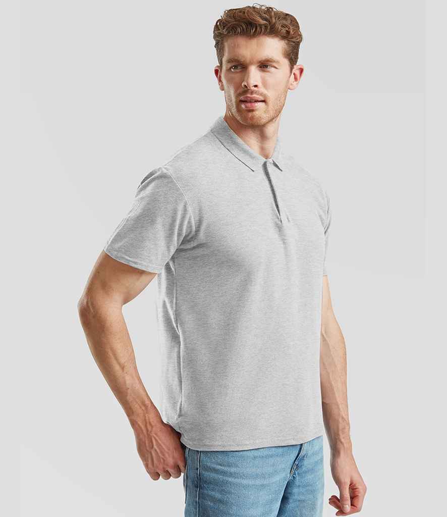 Fruit of the Loom Fruit of the Loom Original Piqué Polo Shirt Heather Grey