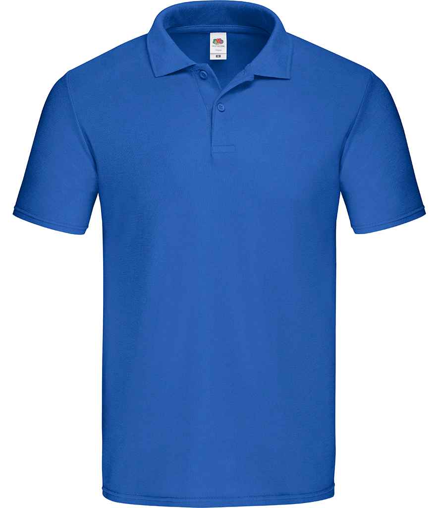 Fruit of the Loom Original Piqué Polo Shirt in Royal Blue