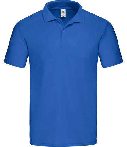 Fruit of the Loom Original Piqué Polo Shirt in Royal Blue