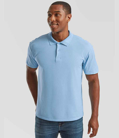 Fruit of the Loom Fruit of the Loom Original Piqué Polo Shirt Sky Blue