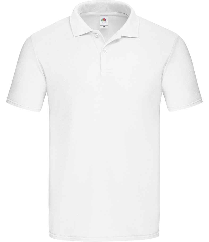 Fruit of the Loom Original Piqué Polo Shirt in White