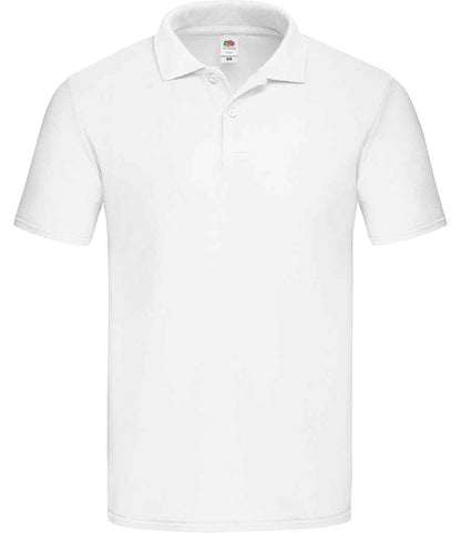 Fruit of the Loom Original Piqué Polo Shirt in White