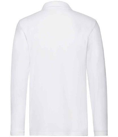 Fruit of the Loom Premium Long Sleeve Cotton Piqué Polo Shirt