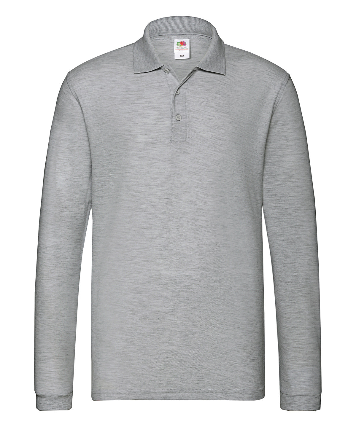 Fruit of the Loom Premium long sleeve polo Athletic Heather