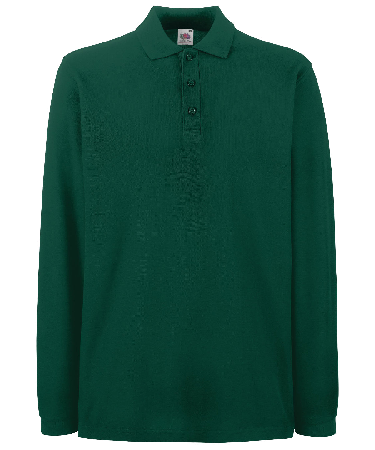 Fruit of the Loom Premium long sleeve polo Forest Green