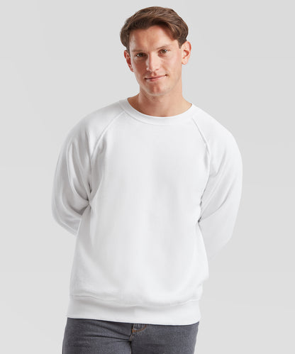 Fruit of the Loom Classic 80/20 raglan sweatshirt Black*†