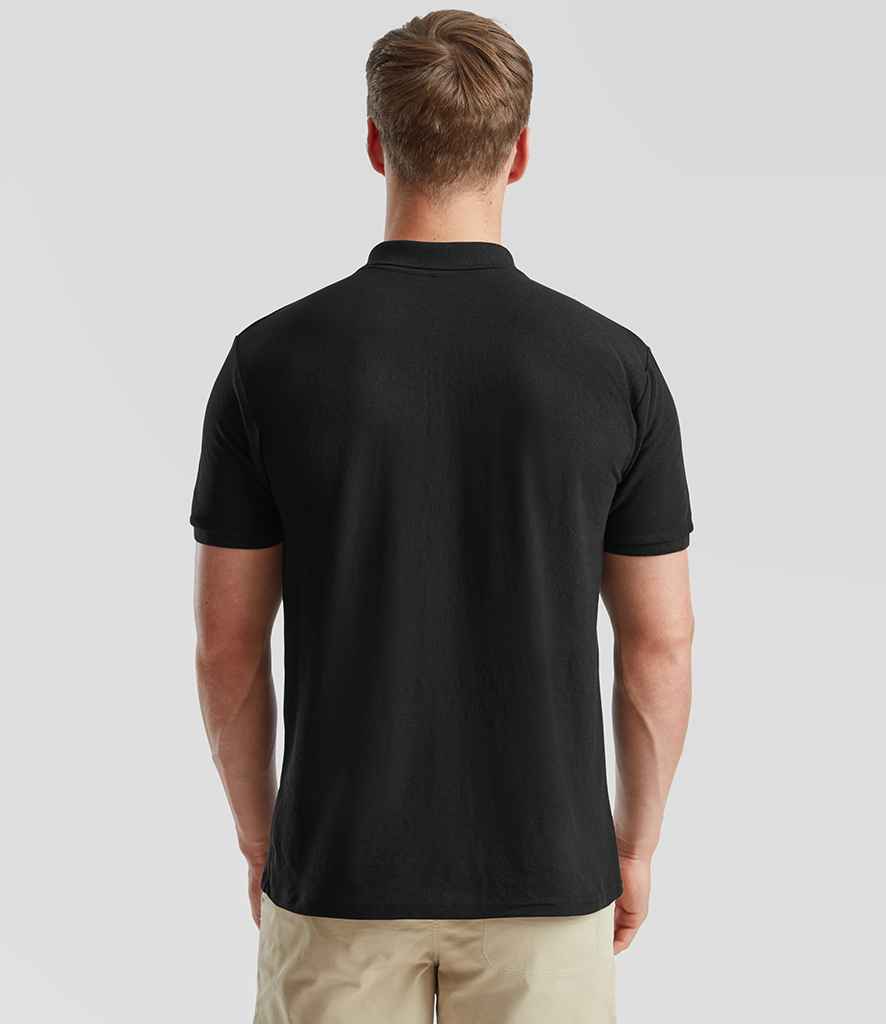 Fruit of the Loom Fruit of the Loom Heavy Poly/Cotton Piqué Polo Shirt Black