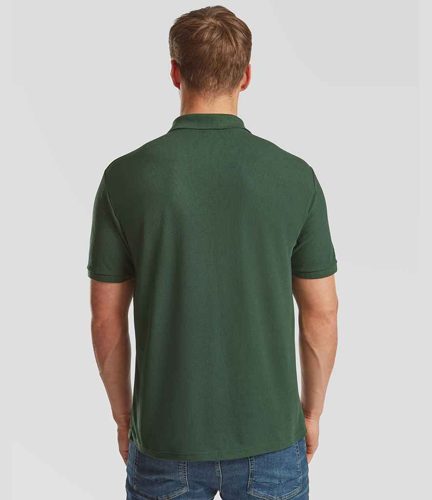 Fruit of the Loom Fruit of the Loom Heavy Poly/Cotton Piqué Polo Shirt Bottle Green