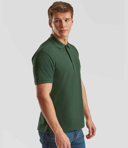 Fruit of the Loom Heavy Poly/Cotton Piqué Polo Shirt - model image