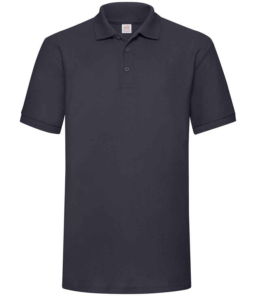 Fruit of the Loom Heavy Poly/Cotton Piqué Polo Shirt in Deep Navy