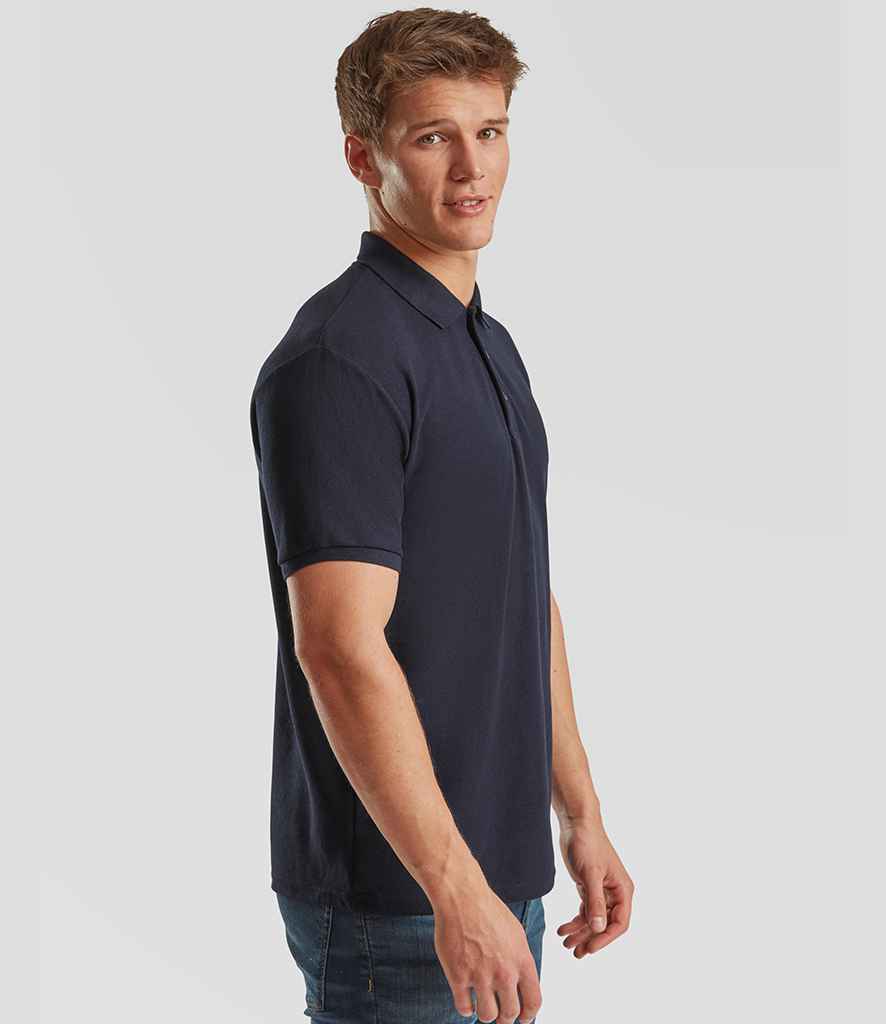 Fruit of the Loom Fruit of the Loom Heavy Poly/Cotton Piqué Polo Shirt Deep Navy