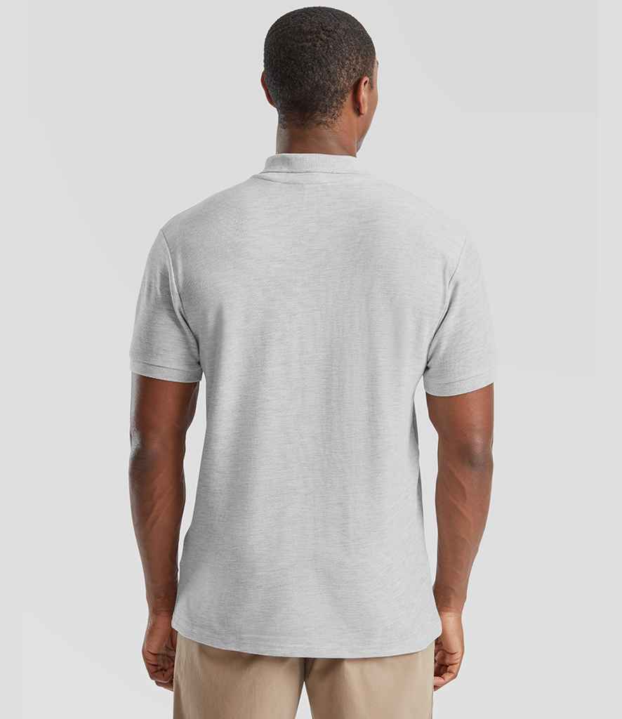 Fruit of the Loom Fruit of the Loom Heavy Poly/Cotton Piqué Polo Shirt Heather Grey