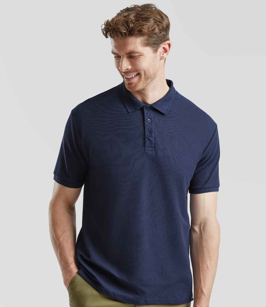 Fruit of the Loom Fruit of the Loom Heavy Poly/Cotton Piqué Polo Shirt Navy