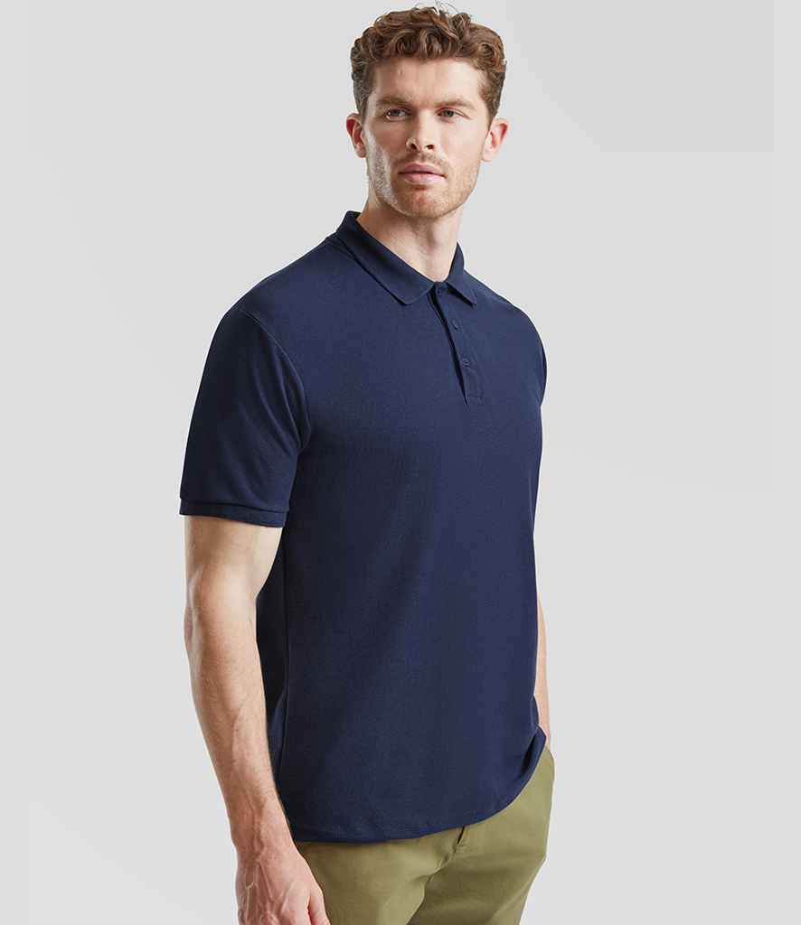 Fruit of the Loom Fruit of the Loom Heavy Poly/Cotton Piqué Polo Shirt Navy