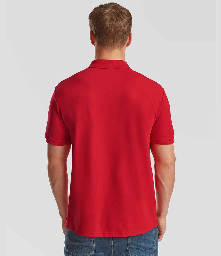 Fruit of the Loom Fruit of the Loom Heavy Poly/Cotton Piqué Polo Shirt Red