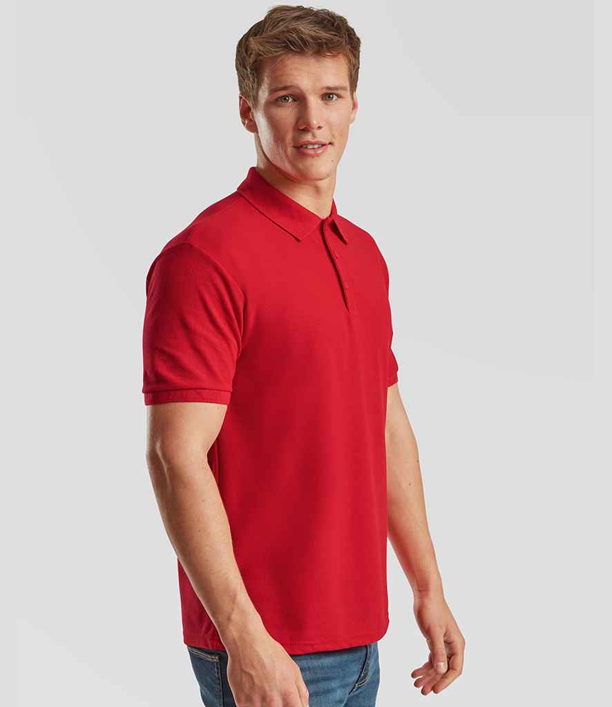Fruit of the Loom Fruit of the Loom Heavy Poly/Cotton Piqué Polo Shirt Red