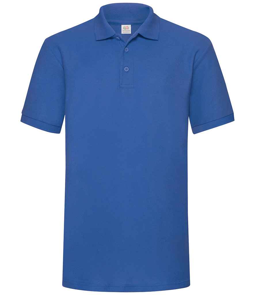 Fruit of the Loom Heavy Poly/Cotton Piqué Polo Shirt in Royal Blue