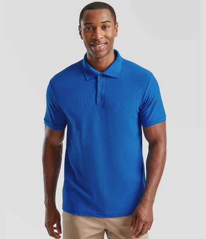 Fruit of the Loom Fruit of the Loom Heavy Poly/Cotton Piqué Polo Shirt Royal Blue