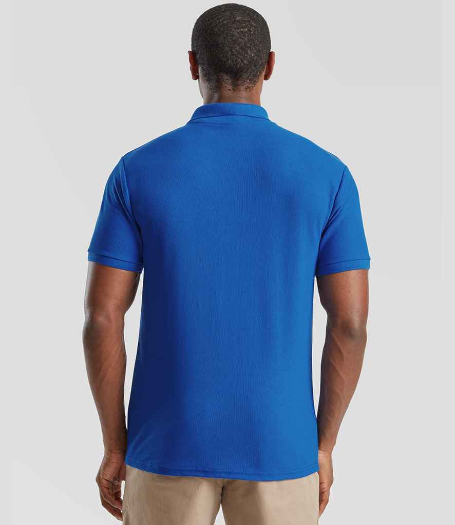 Fruit of the Loom Fruit of the Loom Heavy Poly/Cotton Piqué Polo Shirt Royal Blue
