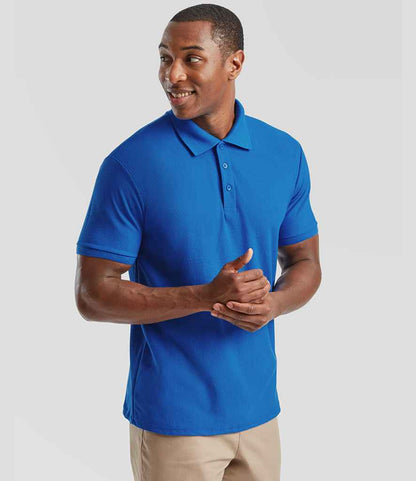 Fruit of the Loom Fruit of the Loom Heavy Poly/Cotton Piqué Polo Shirt Royal Blue
