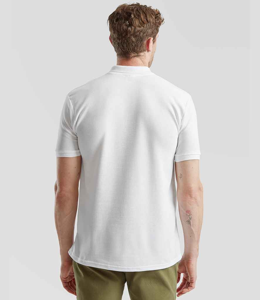 Fruit of the Loom Fruit of the Loom Heavy Poly/Cotton Piqué Polo Shirt White