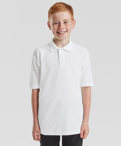 Fruit of the Loom Kids 65/35 piqué polo Black
