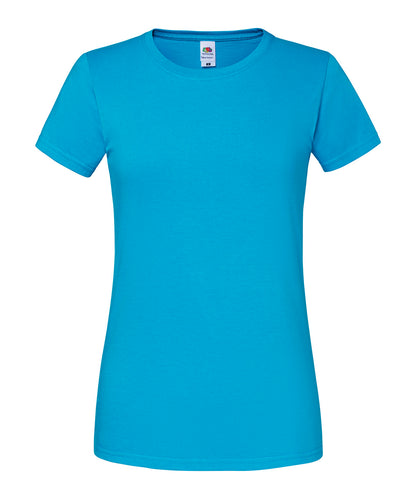 Fruit of the Loom Women's Iconic 195 ringspun premium t-shirt Azure Blue