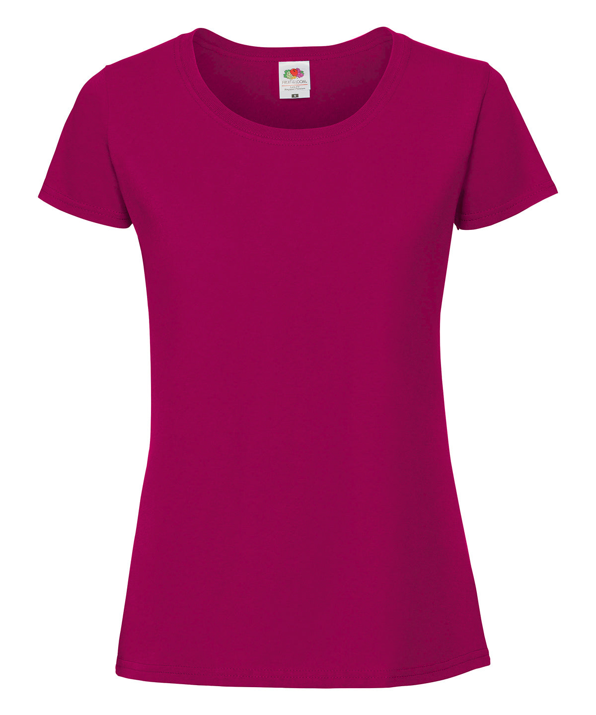 Fruit of the Loom Women's Iconic 195 ringspun premium t-shirt Cranberry