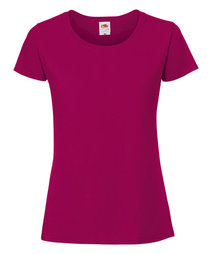 Fruit of the Loom Women's Iconic 195 ringspun premium t-shirt Cranberry