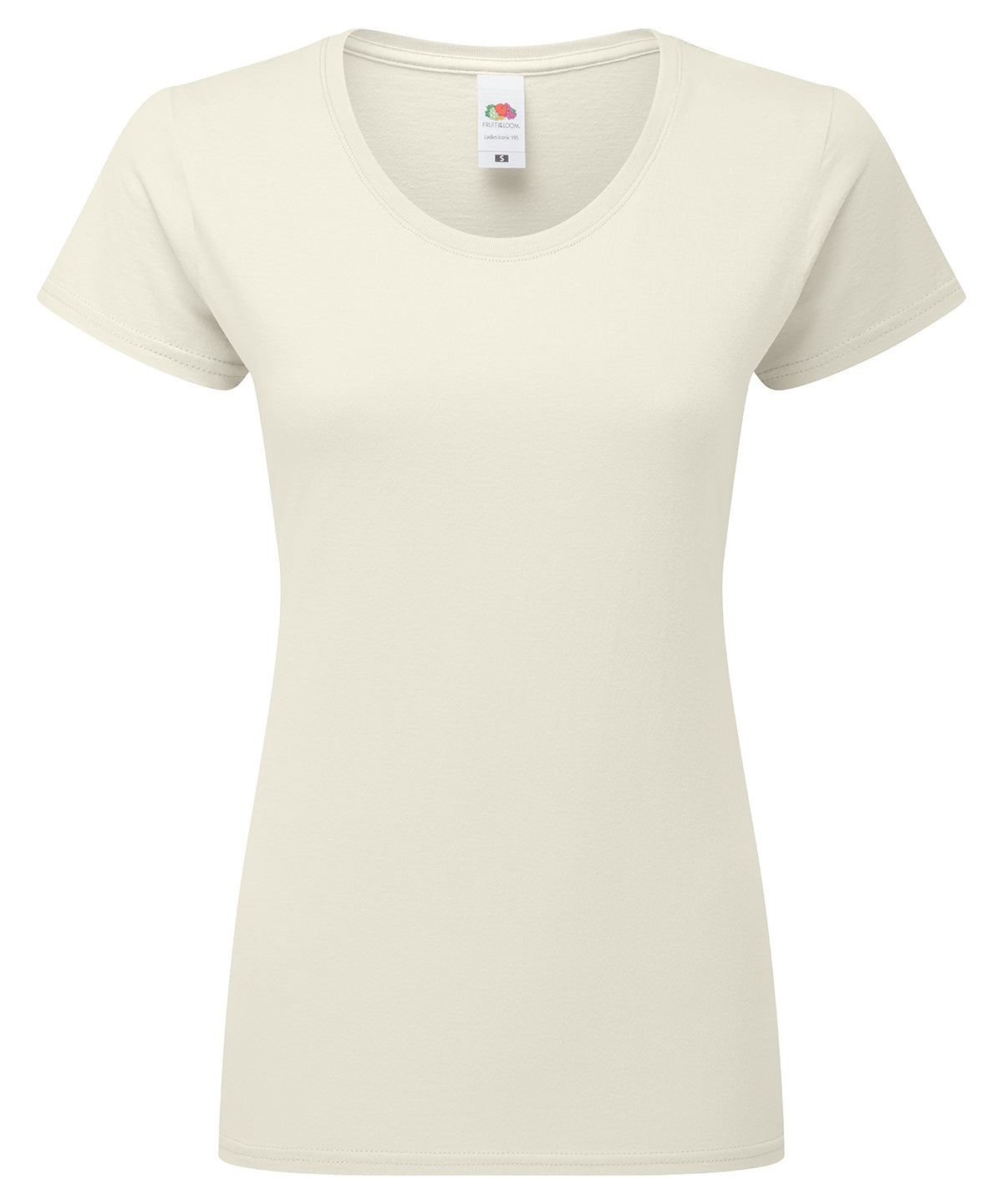 Fruit of the Loom Women's Iconic 195 ringspun premium t-shirt Natural