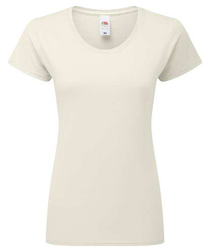 Fruit of the Loom Women's Iconic 195 ringspun premium t-shirt Natural