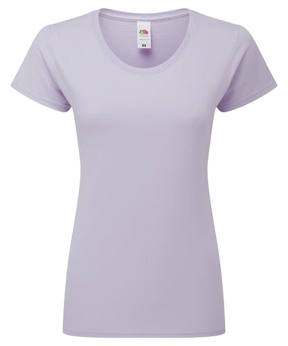 Fruit of the Loom Women's Iconic 195 ringspun premium t-shirt Soft Lavender