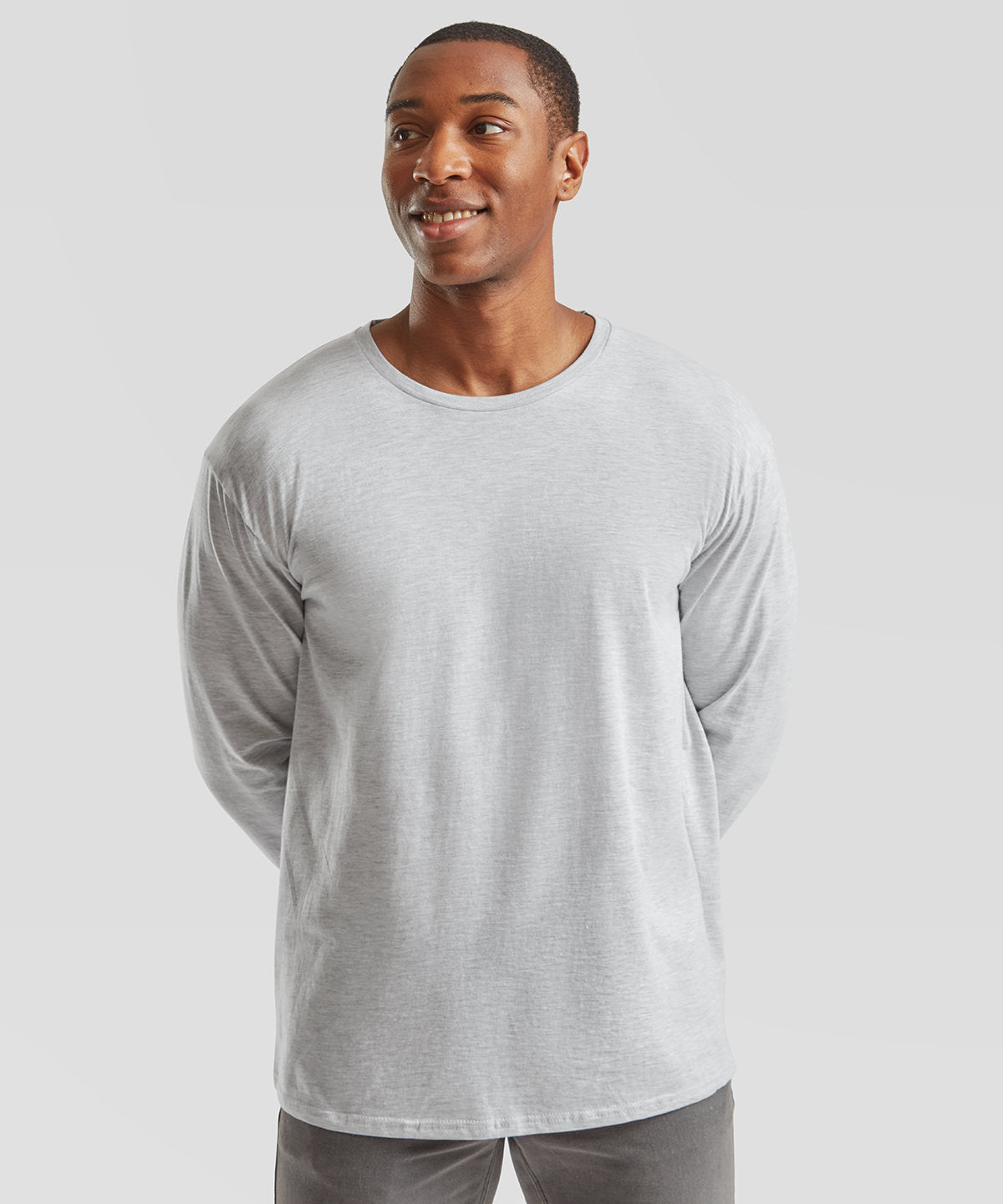Fruit of the Loom Iconic 150 classic long sleeve T Black*