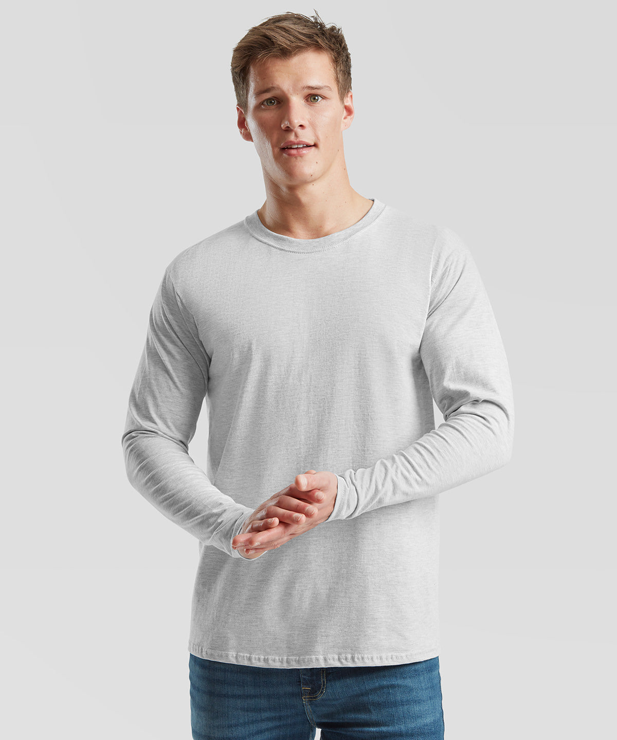 Fruit of the Loom Iconic 195 ringspun premium long sleeve T Black*