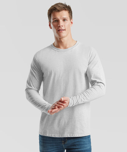 Fruit of the Loom Iconic 195 ringspun premium long sleeve T Black*