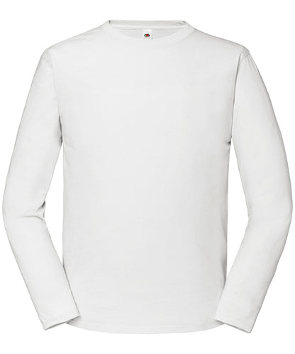 Fruit of the Loom Iconic 195 ringspun premium long sleeve T White*