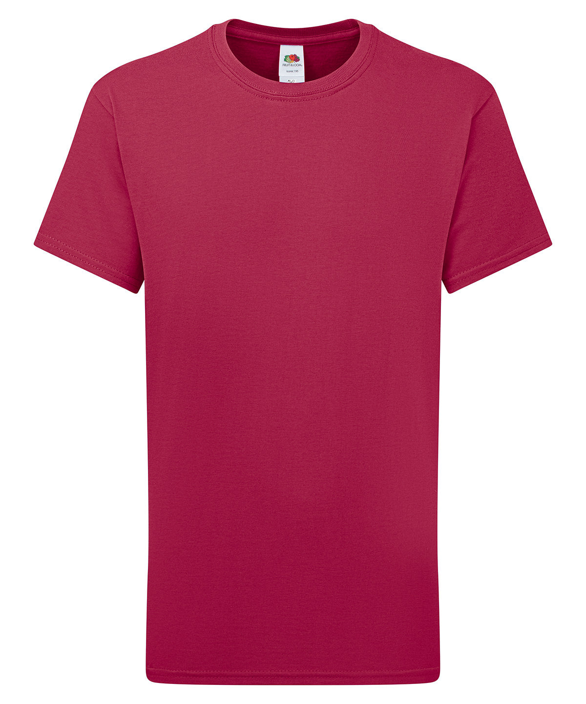 Fruit of the Loom Kids Iconic 195 T Cranberry